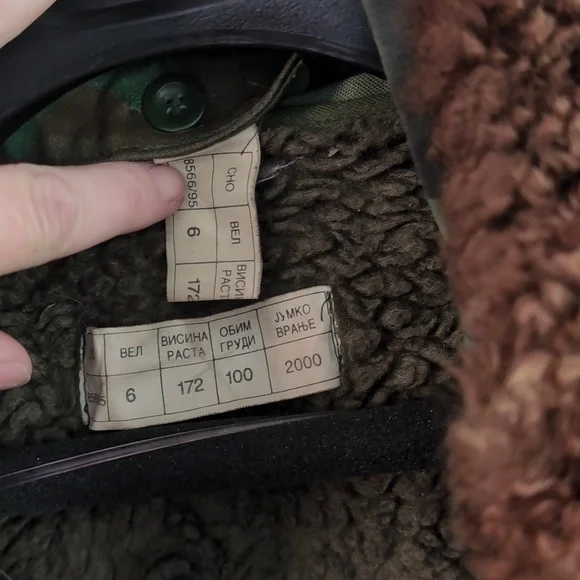 Camouflage Parka Siberian Military Surplus with Wool Fur Collar Russian Costume - Picture 4 of 5